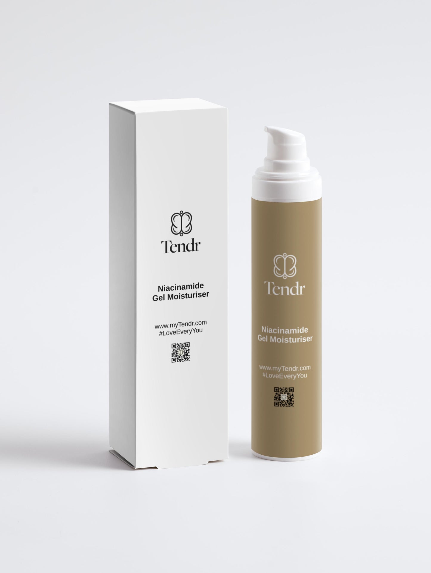 Niacinamide Gel Moisturiser 50ml – natural skincare with 5% Niacinamide to hydrate, smooth texture, and reduce uneven tone for a radiant complexion. Ideal for all skin types.