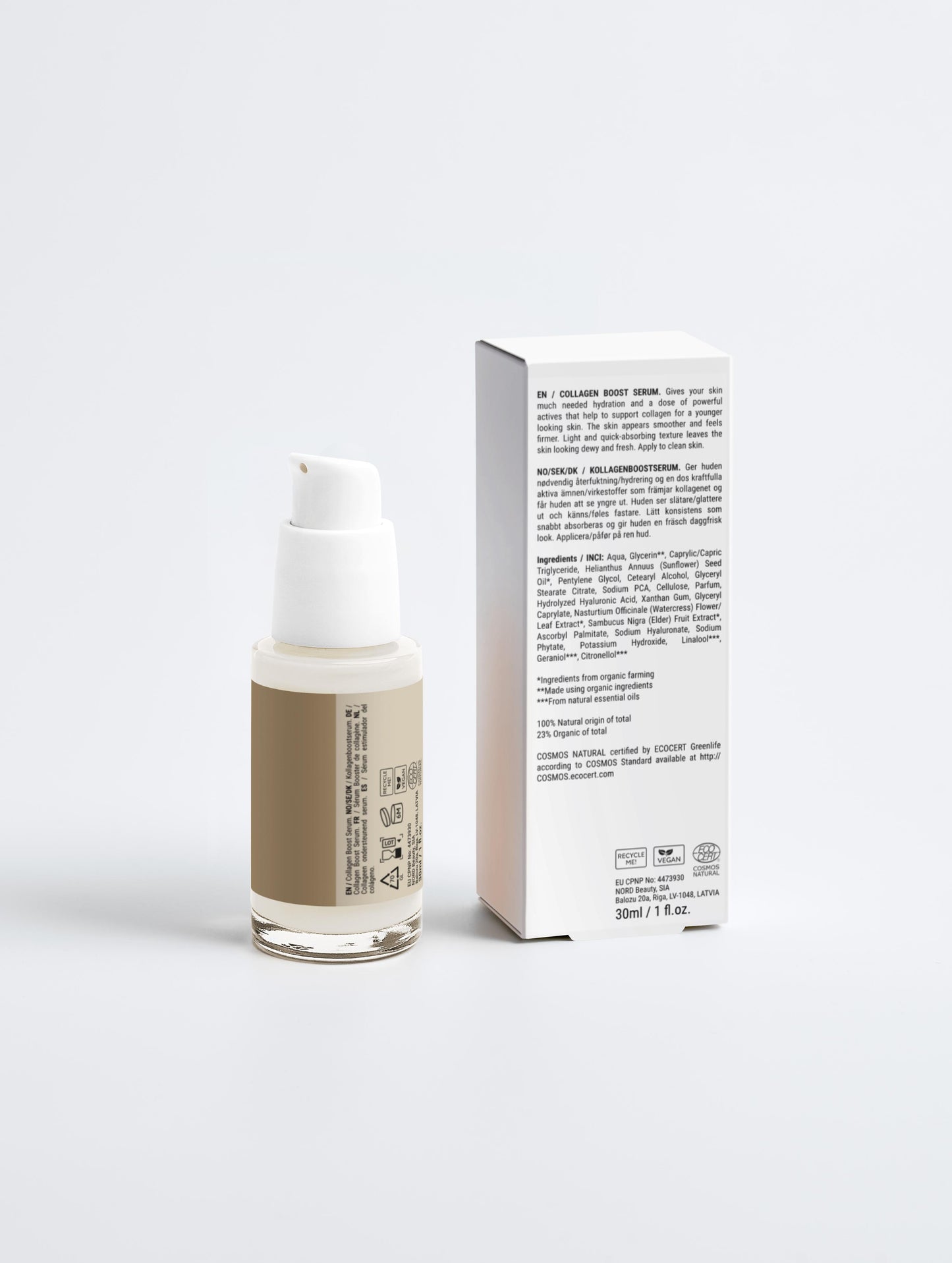 Collagen Boost Serum 30ml – natural skincare that hydrates, smooths, and boosts collagen for plump, youthful, and firm skin.