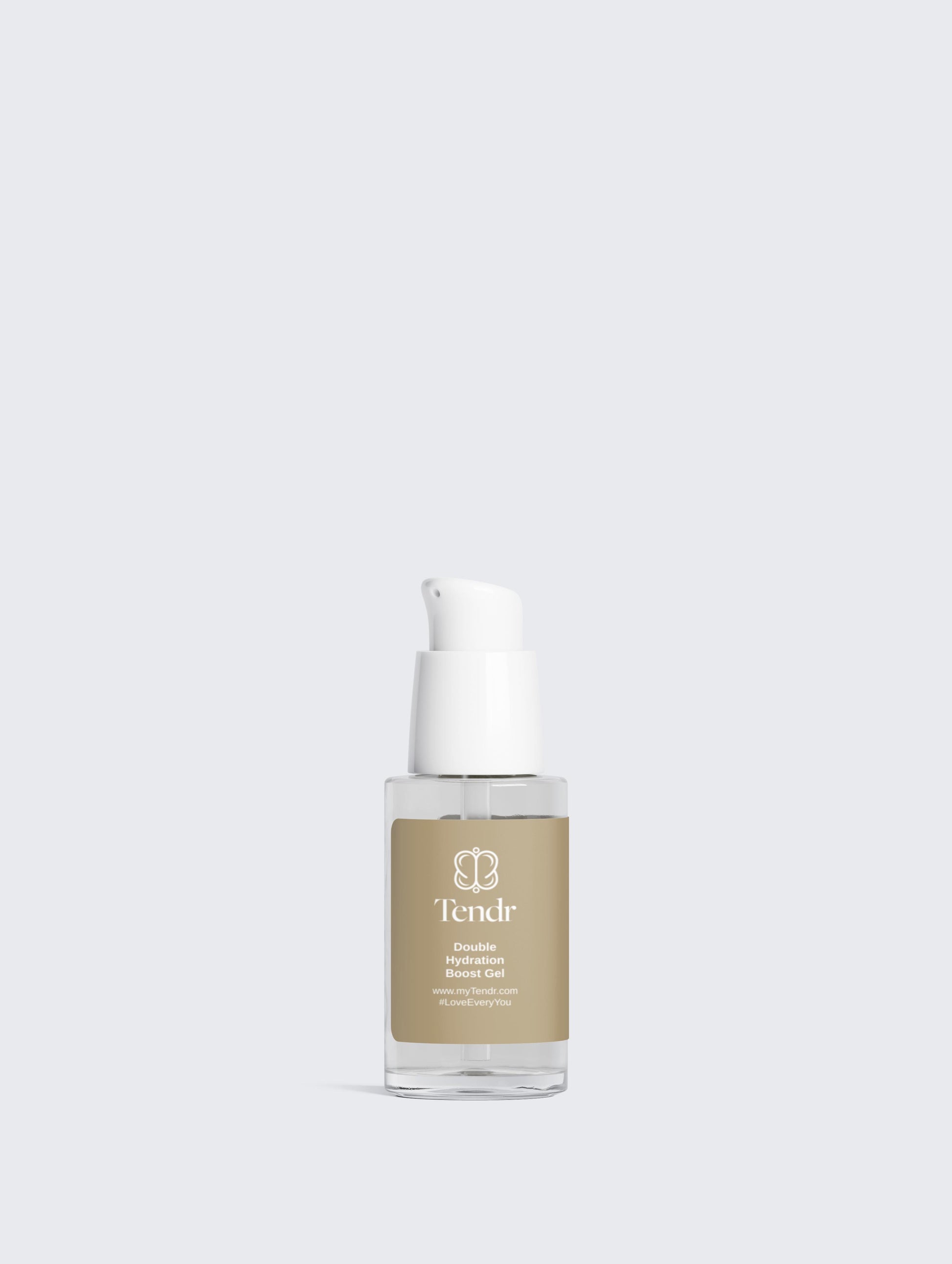 Double Hydration Boost Gel 30ml – natural skincare with Hyaluronic Acid to hydrate, plump, and reduce fine lines. Vegan, gluten-free, and nourishing.